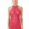 Women My Beachy Side | Macaron Hand-Crochet Mini Dress Pink