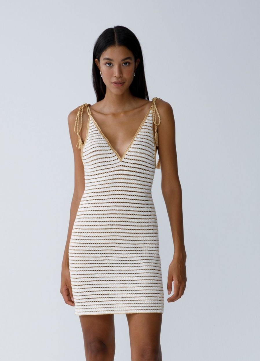 Women My Beachy Side | Ali Strappy Mini Dress White