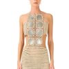 Women My Beachy Side | Petit Fours Hand-Crochet Mini Dress Bronze