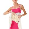 Women My Beachy Side | Biscotti Hand-Crochet Fringed Clutch Ivory