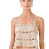 Women My Beachy Side | Bonbon Hand-Crochet Top Stone