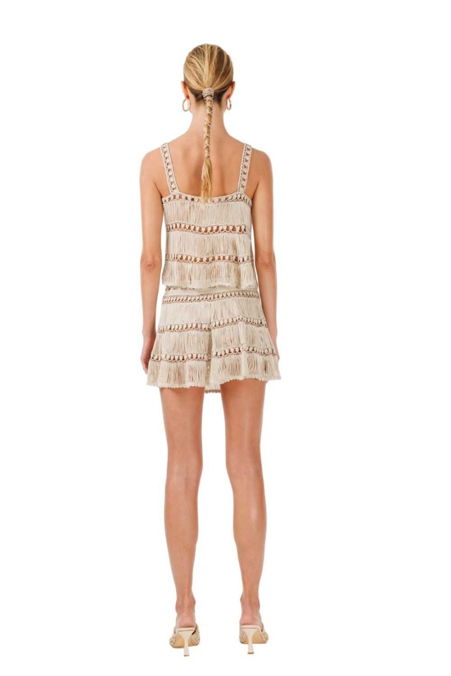 Women My Beachy Side | Bonbon Hand-Crochet Top Stone