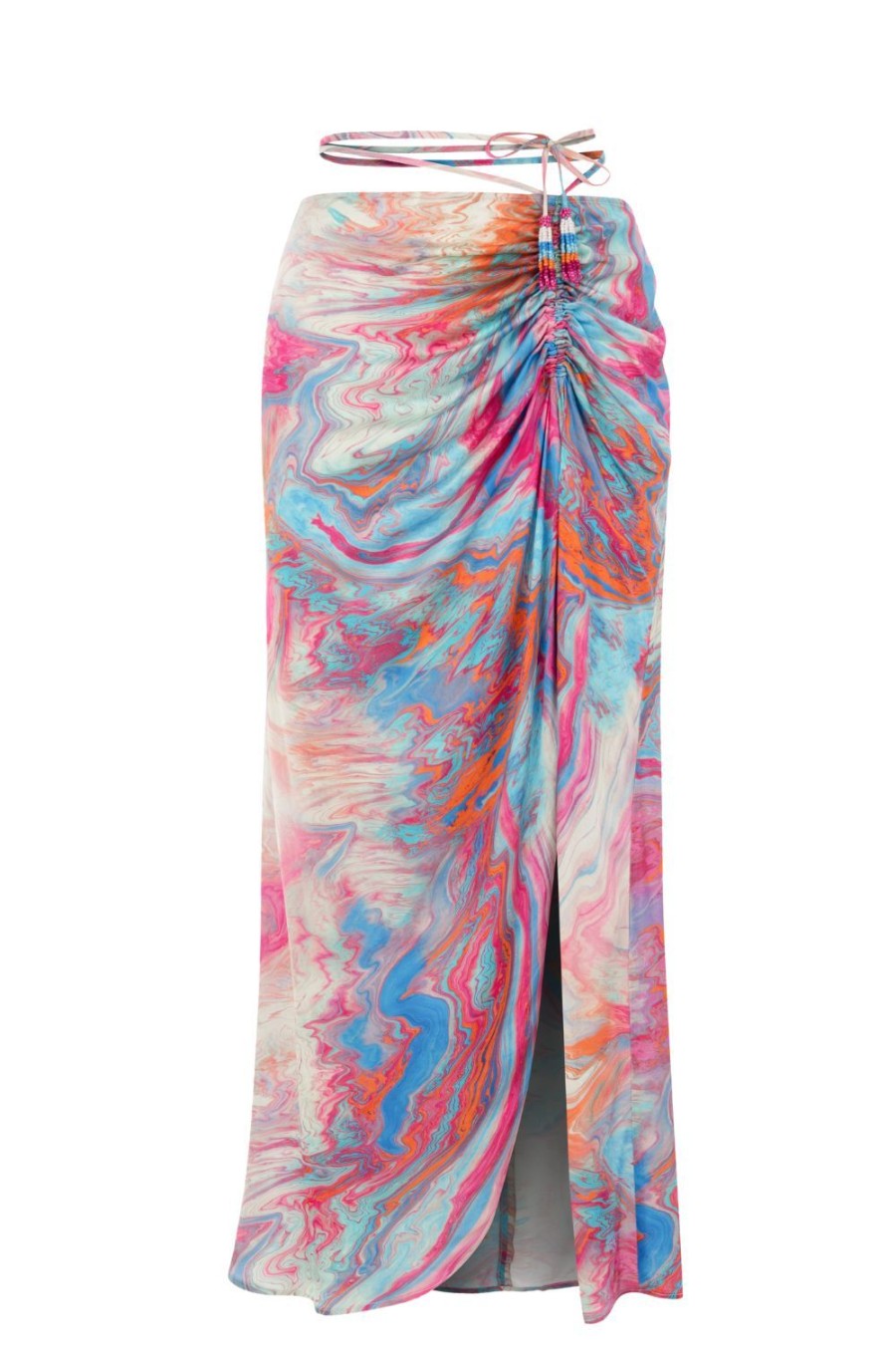 Women My Beachy Side | Cotton Candy Maxi Skirt Colorful