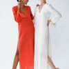 Women My Beachy Side | Anouk Vneck Caftan White