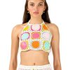 Women My Beachy Side | Taffy Hand-Crochet Crop Top Multicolor