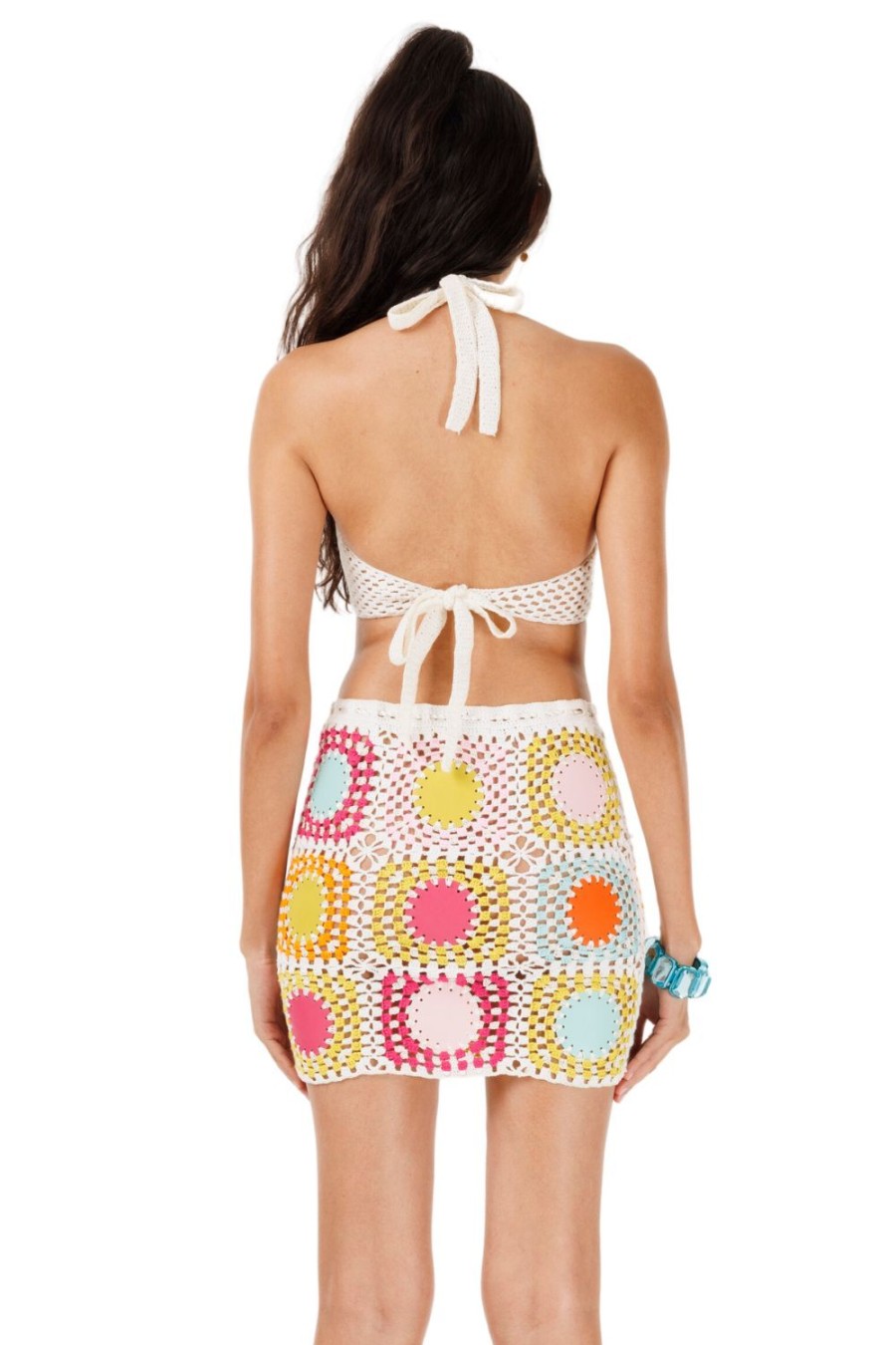 Women My Beachy Side | Taffy Hand-Crochet Crop Top Multicolor