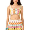 Women My Beachy Side | Swiss Roll Leather Mini Skirt Multicolor