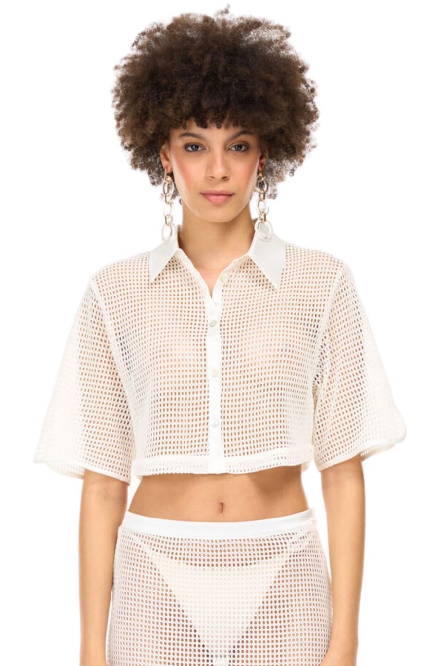 Women My Beachy Side | Camelia Crop Top White