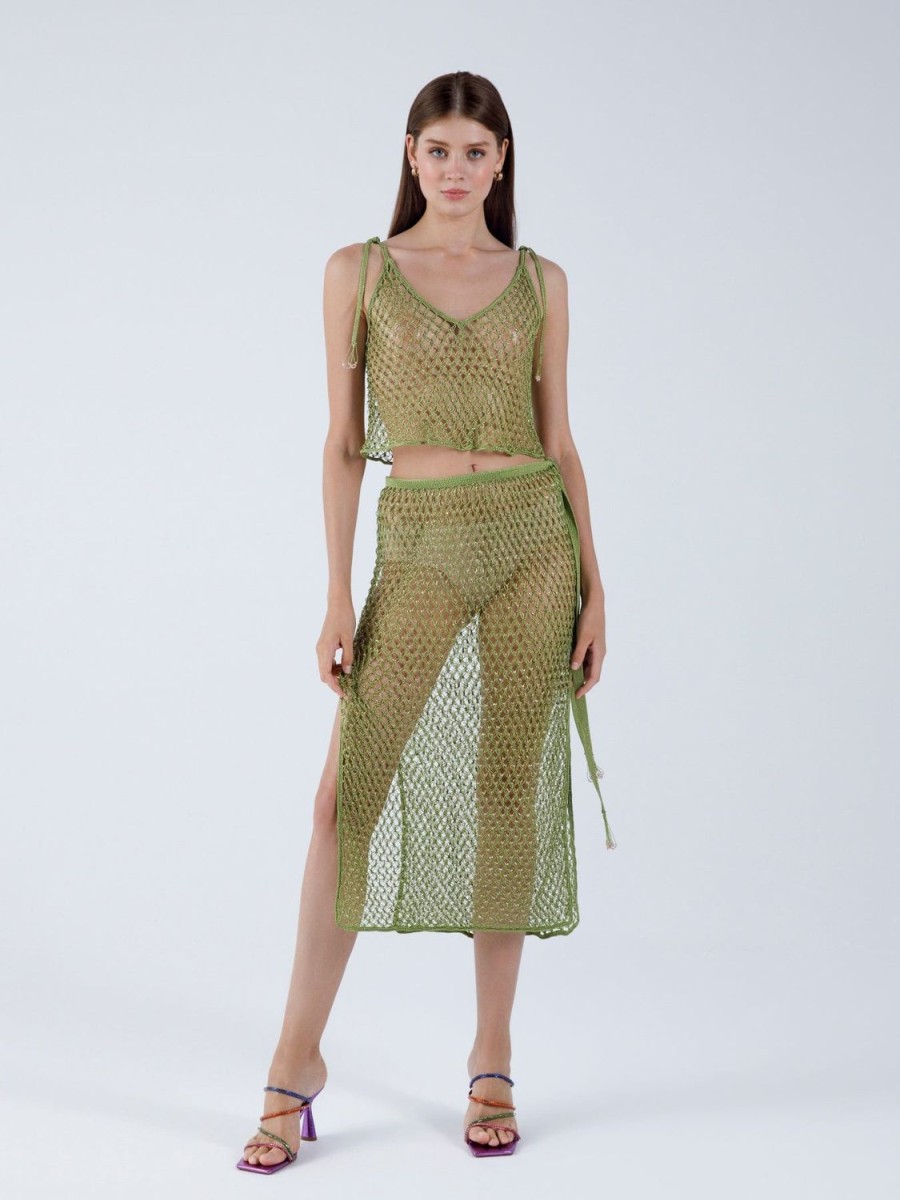 Women My Beachy Side | Cassia Maxi Skirt Green