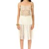 Women My Beachy Side | Biscotti Hand-Crochet Fringed Maxi Dress White