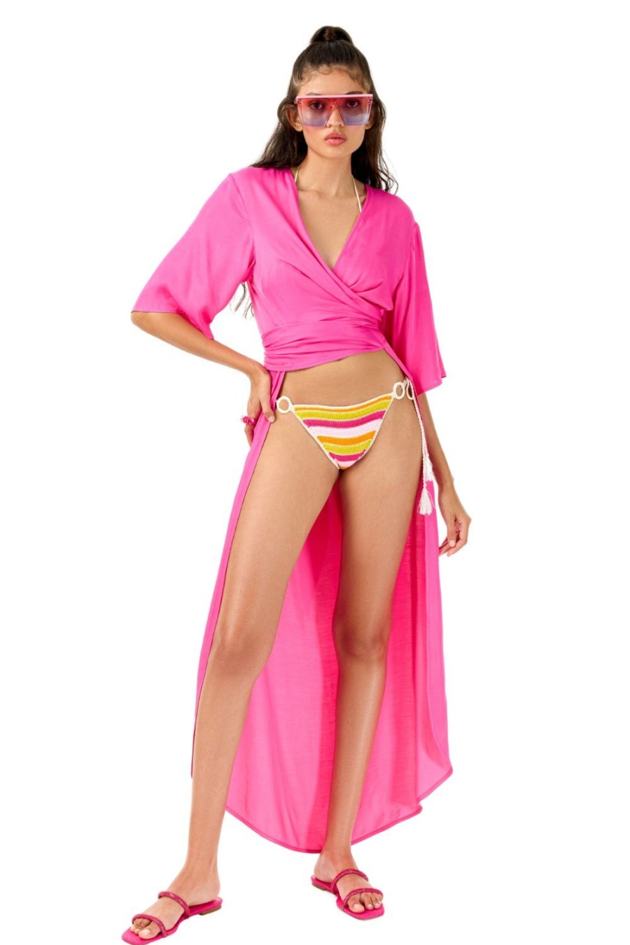 Women My Beachy Side | Truffle Fuchsia Caftan