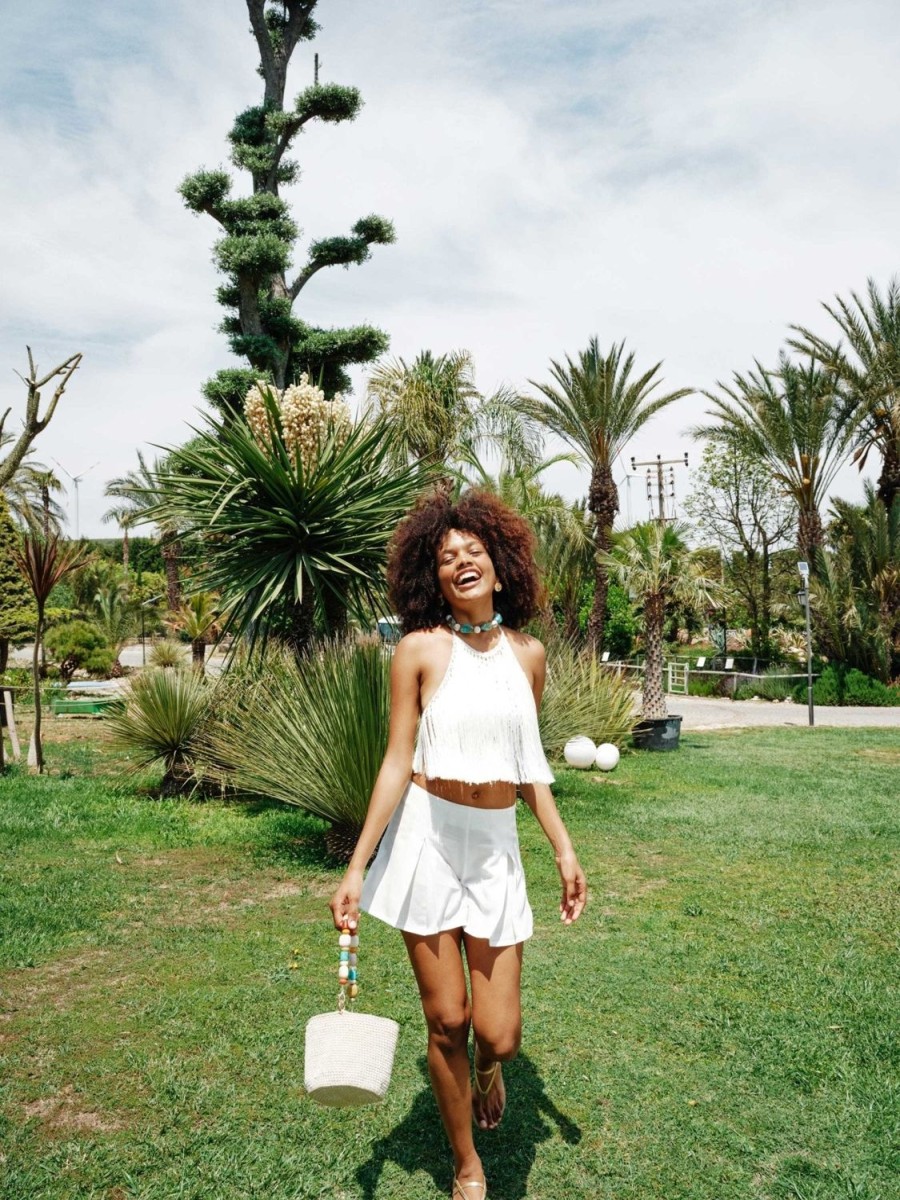 Women My Beachy Side | Mimosa Bucket Bag White