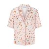 Women My Beachy Side | Monarch Pajama Shirt Pink