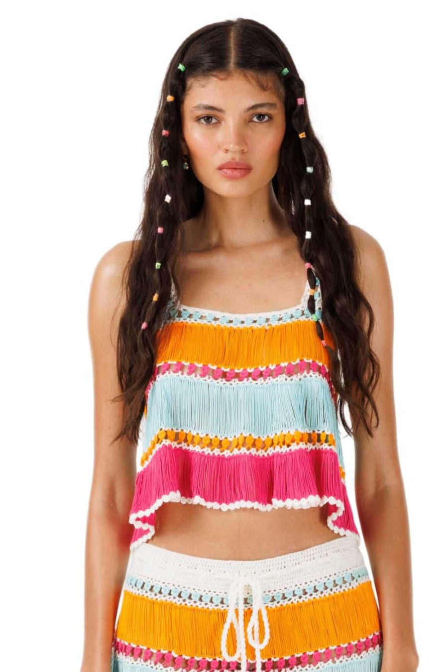 Women My Beachy Side | Bonbon Hand-Crochet Top Colorful