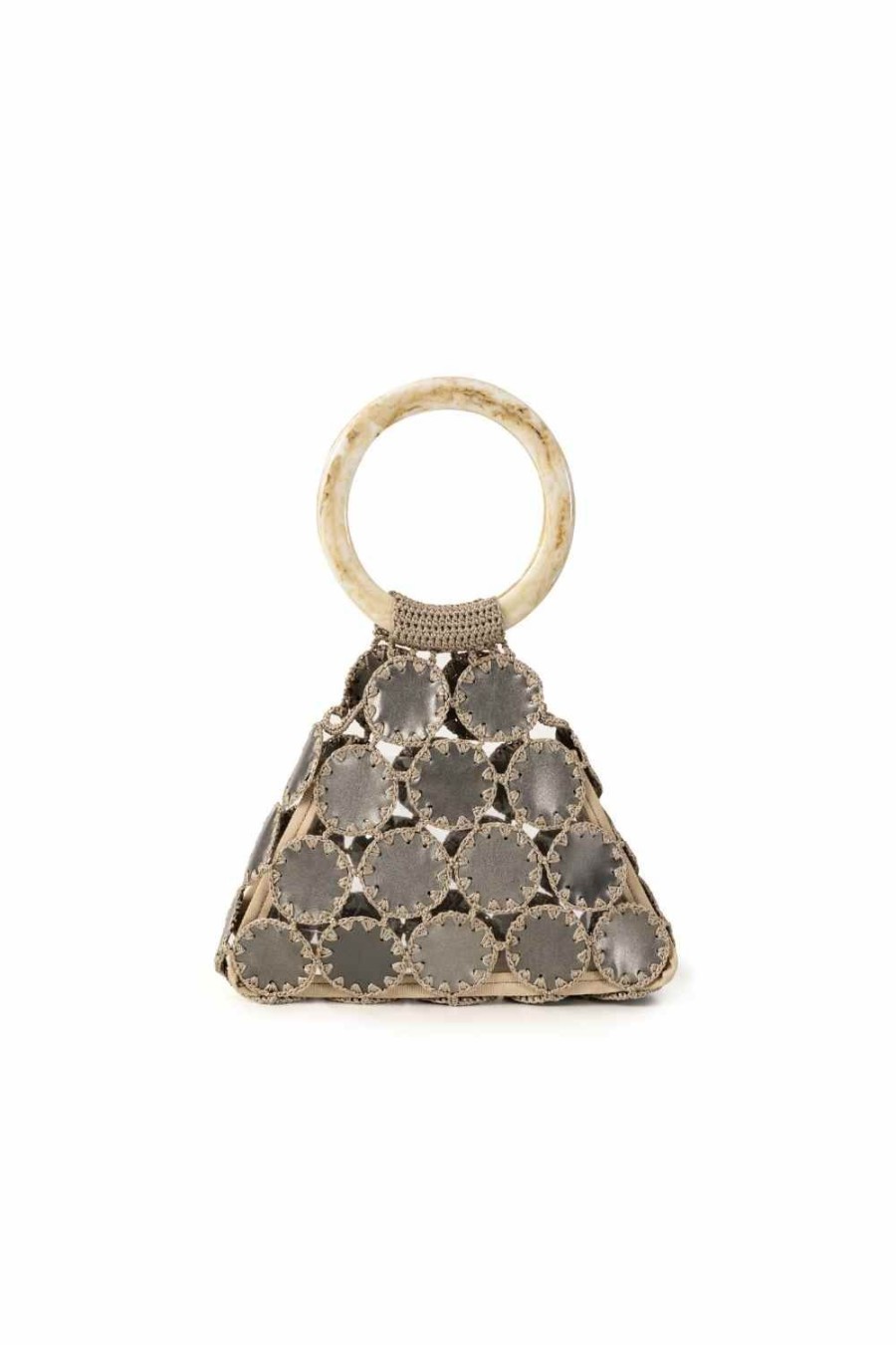 Women My Beachy Side | Mochi Bronze Hand-Crochet Mini Bucket Bag