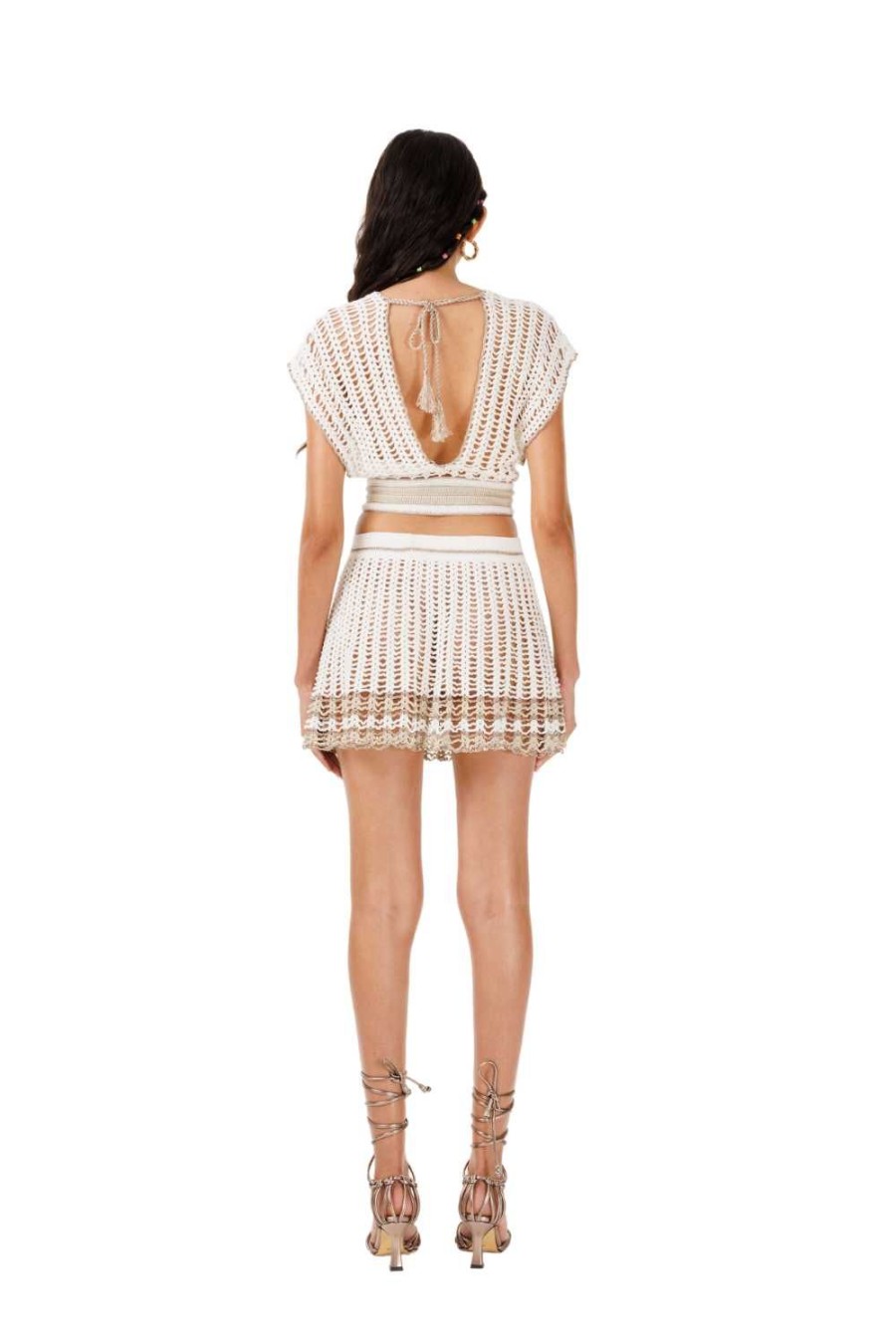 Women My Beachy Side | Lollipop Hand-Crochet Skirt Bronze