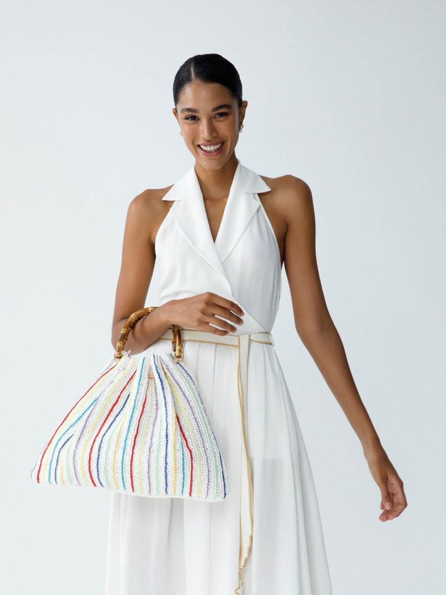 Women My Beachy Side | Sabrina Bamboo Handle Bag