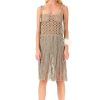 Women My Beachy Side | Biscotti Hand-Crochet Fringed Maxi Dress Bronze