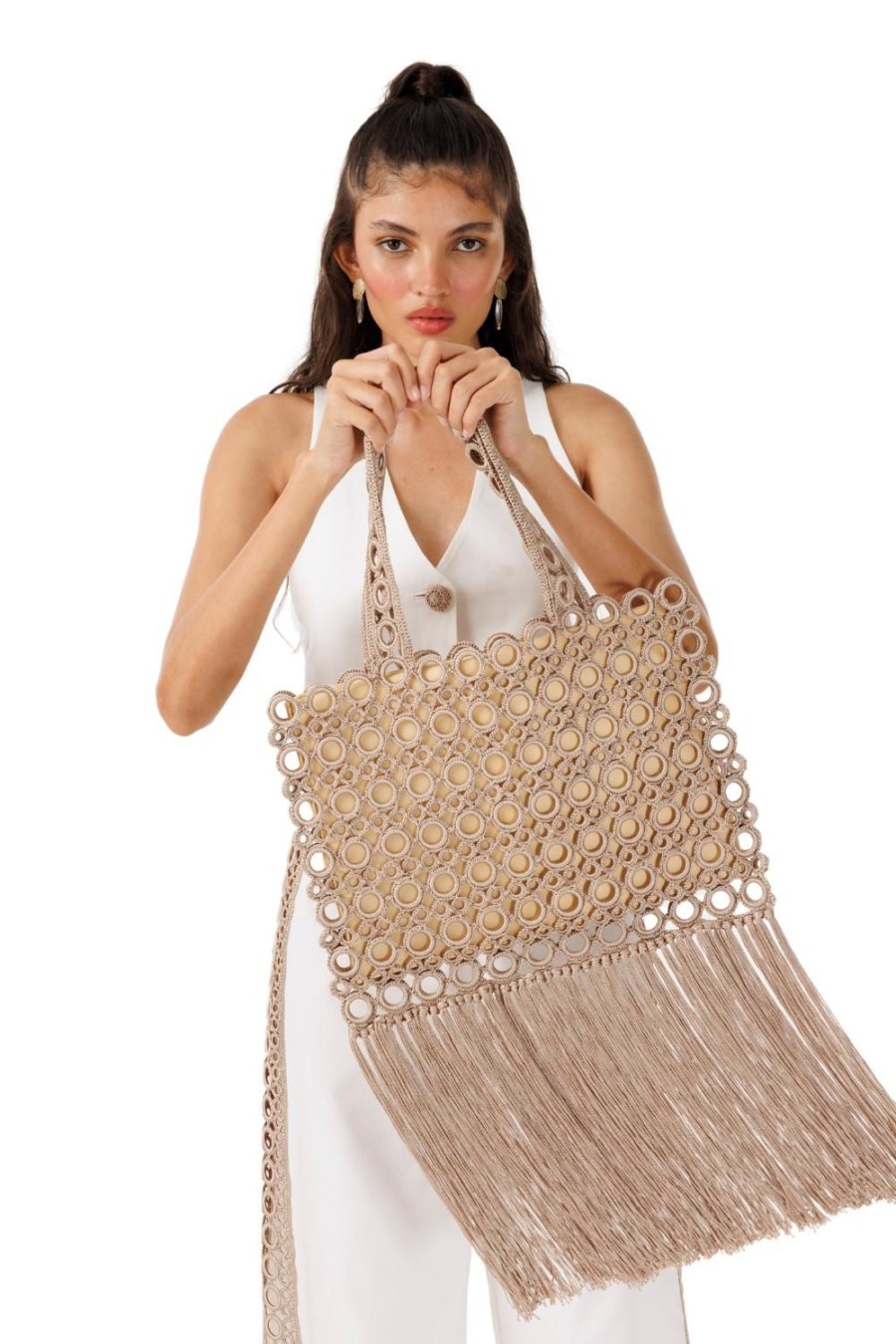 Women My Beachy Side | Biscotti Hand-Crochet Fringed Bag