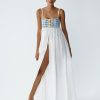 Women My Beachy Side | Anouk Empire Waist Maxi Dress White