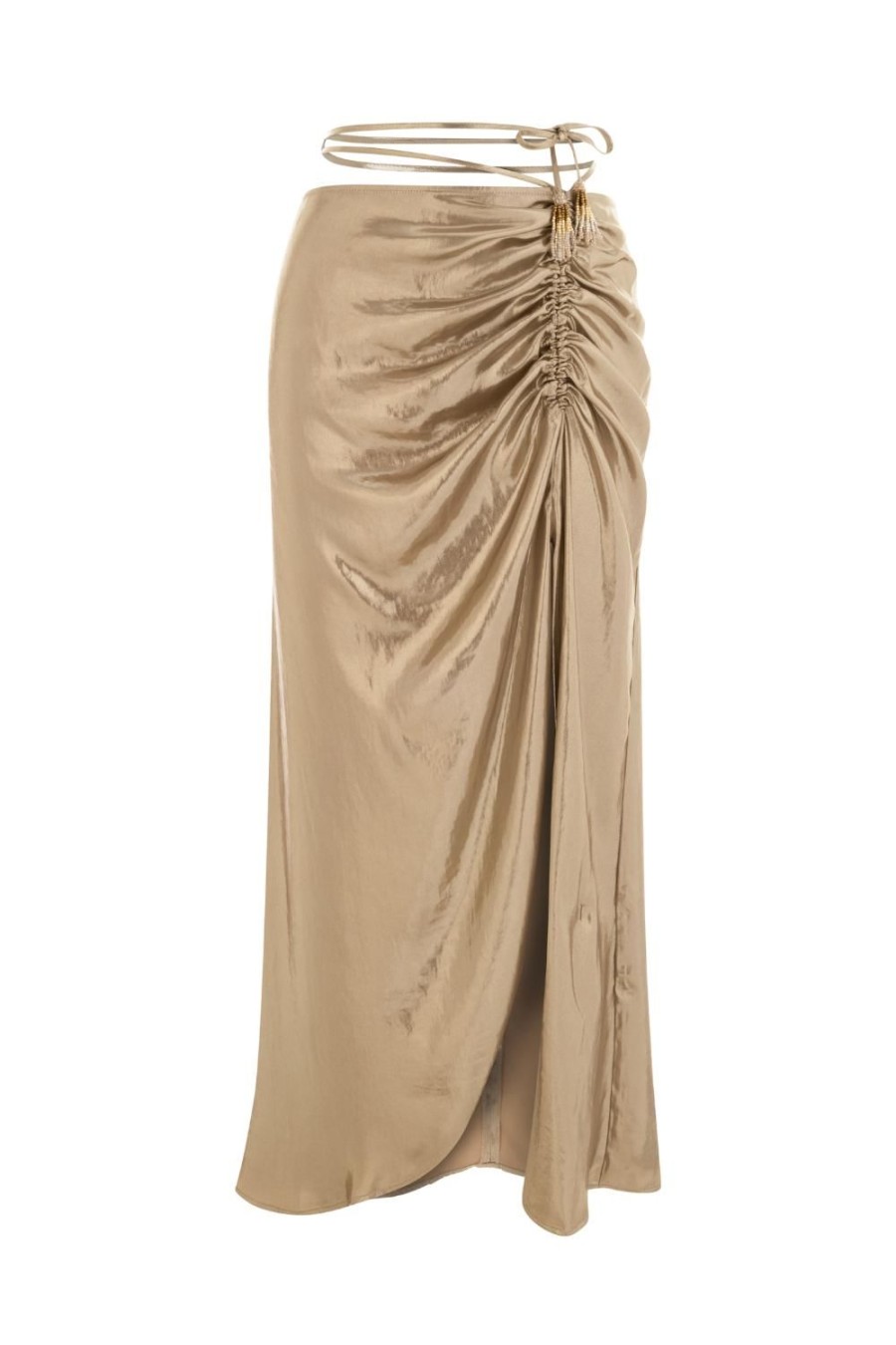 Women My Beachy Side | Charlotte Maxi Skirt Bronze Shimmer