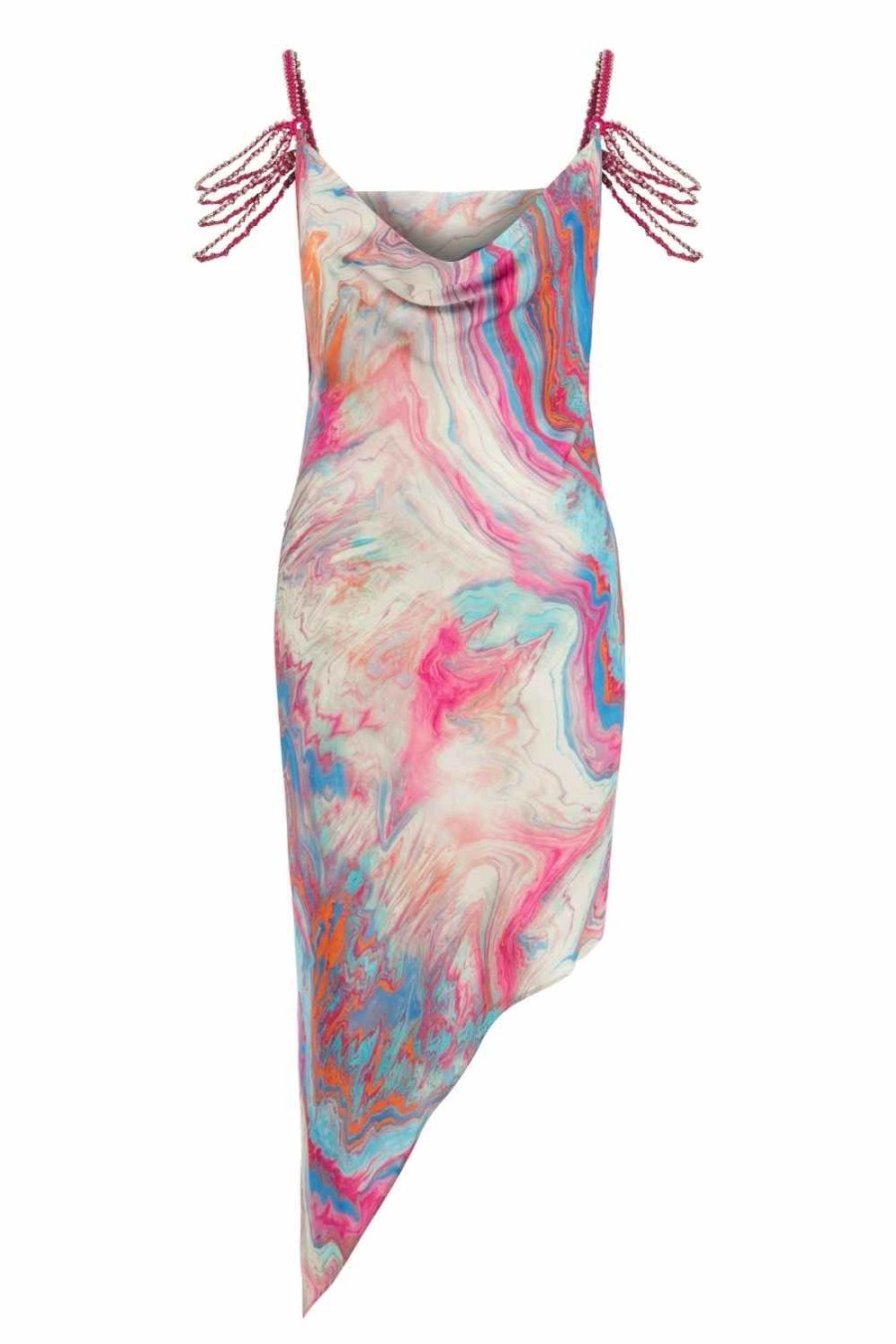 Women My Beachy Side | Cotton Candy Side Slit Dress Colorful