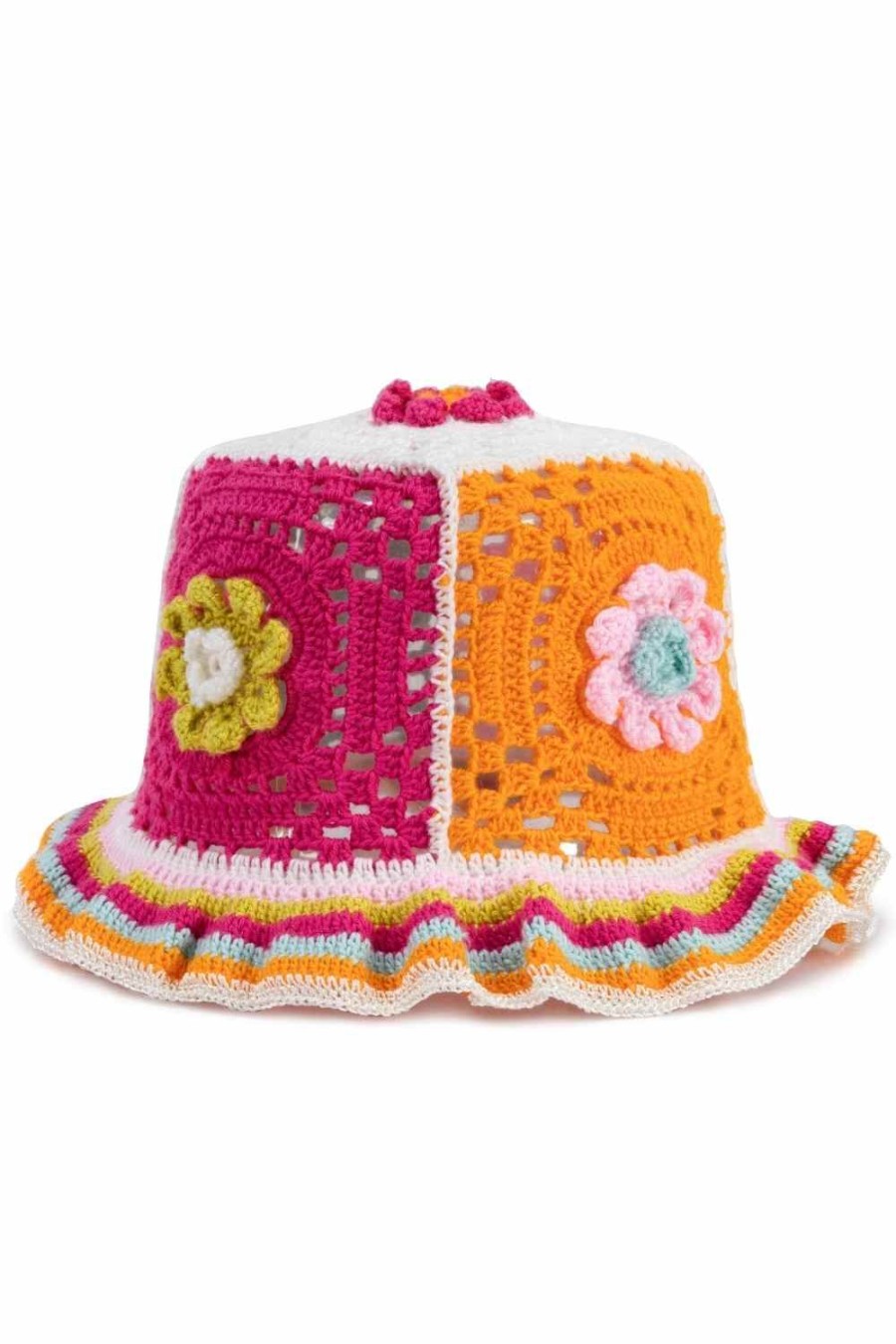 Women My Beachy Side | Bonbon Hand-Crochet Hat Multi