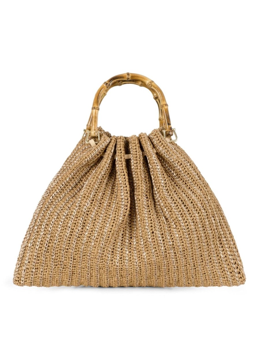 Women My Beachy Side | Sabrina Bamboo Handle Bag