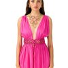 Women My Beachy Side | Ruby Low-Cut Mini Dress Pink