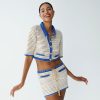 Women My Beachy Side | Sabrina Knit Mini Skirt White