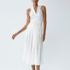 Women My Beachy Side | Audrey Belted Halter Dress White