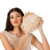 Women My Beachy Side | Alaska Hand-Crochet Plush Clutch Stone