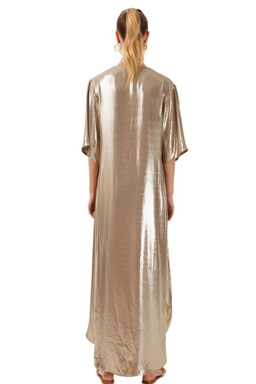 Women My Beachy Side | Truffle Bronze Shimmer Caftan