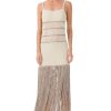 Women My Beachy Side | Bonbon Fringe Maxi Dress Stone