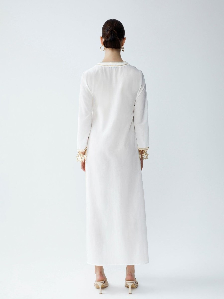 Women My Beachy Side | Anouk Vneck Caftan White