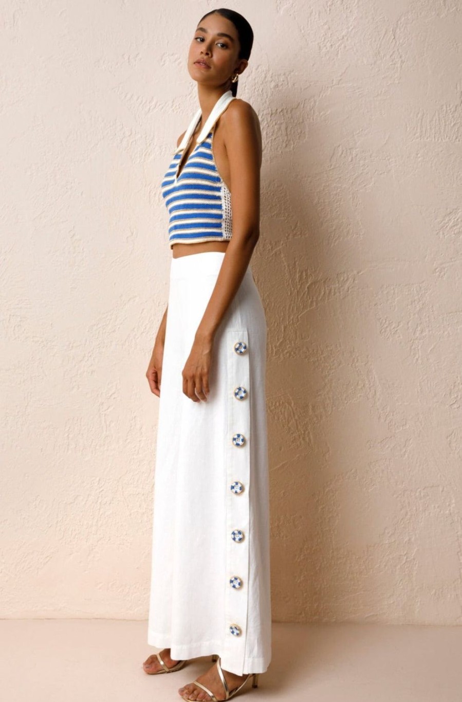 Women My Beachy Side | Faye Wide Leg Pants White