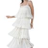 Women My Beachy Side | Angelica Fringed Maxi Dress White