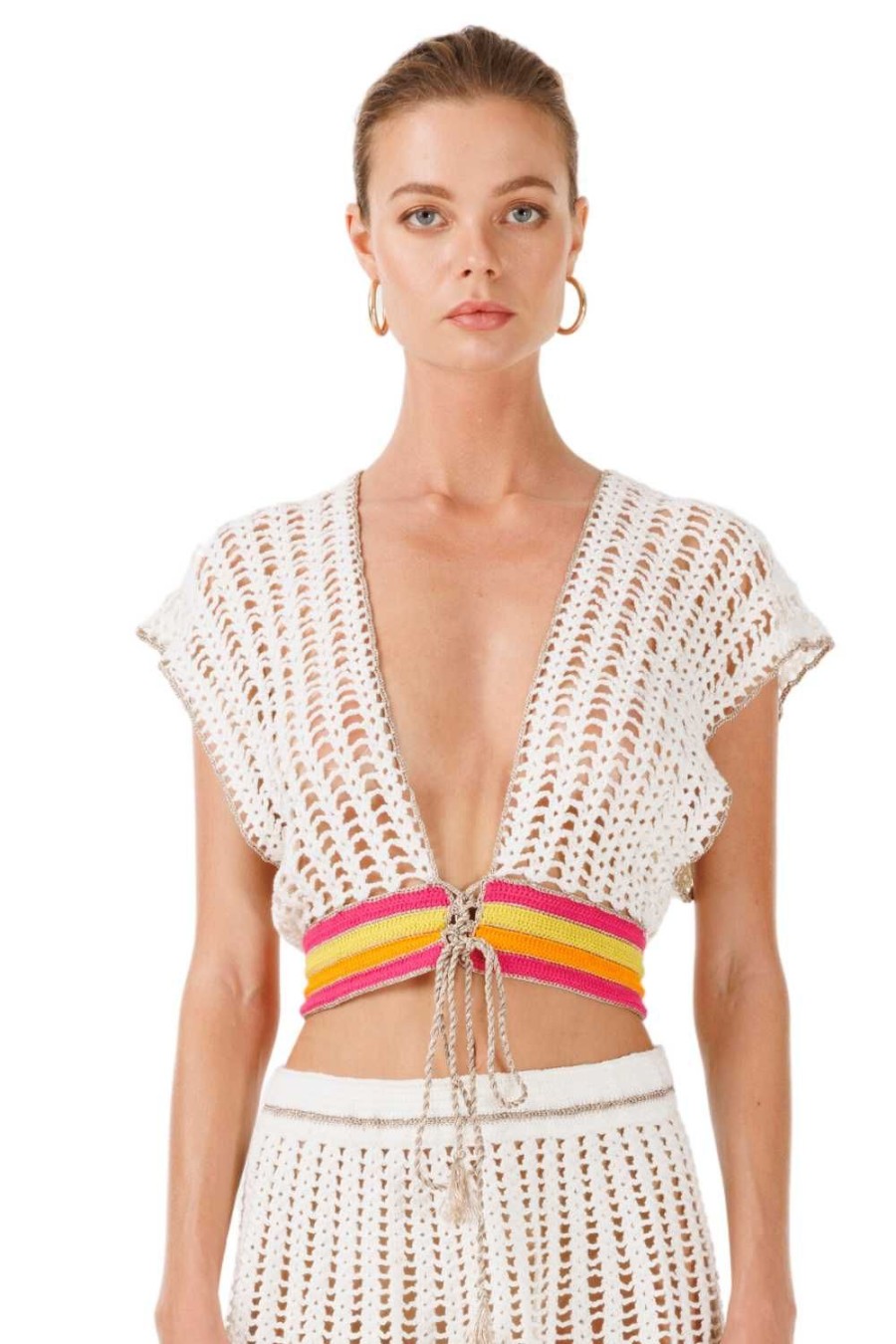 Women My Beachy Side | Lollipop Hand-Crochet Top Colorful