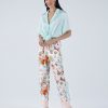 Women My Beachy Side | Monarch Pajama Shirt Blue